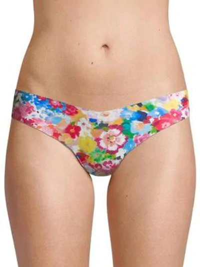 Commando Printed Thong In Impression Floral