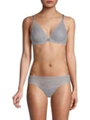 Chantelle Festivite Lace Plunge Bra In Light Grey