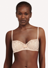 Chantelle Champs Elysses Lace Unlined Demi Bra In Cappuccino