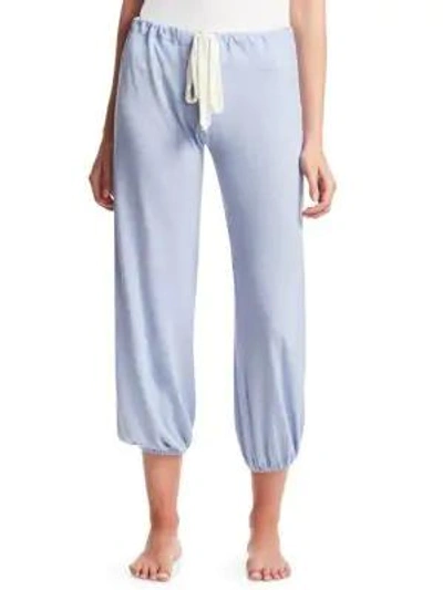 Eberjey Heather Crop Pants In Chambray