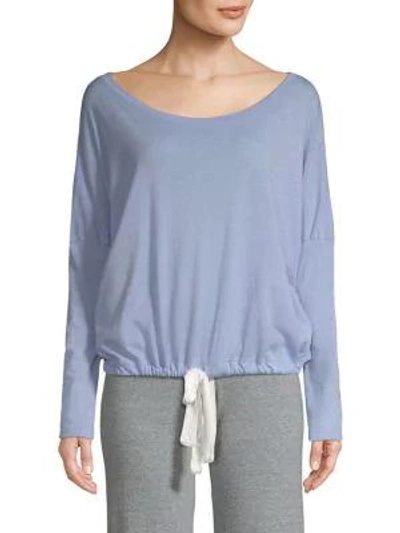 Eberjey Heather Slouchy Tee In Chambray