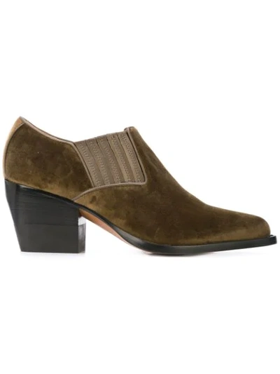 Chloé Chelsea Boots In Green