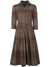 Samantha Sung Audrey Checked Dress - Brown