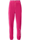 Juicy Couture Swarovski Personalisable Velour Track Pants In Pink