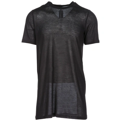 Rick Owens Men's Short Sleeve T-shirt Crew Neckline Jumper In Black