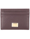 Dolce & Gabbana Dauphine Cardholder In Brown