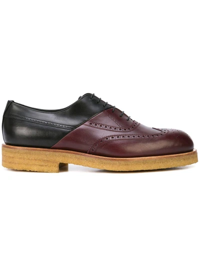 Pierre Hardy Twins Oxford Crepe Shoes - Black