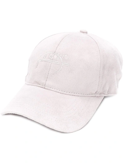 A-cold-wall* Distressed Logo Embroidered Cap - Grey