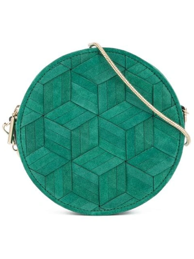 Welden Geometric Cut Crossbody Bag - Green