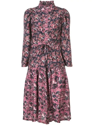 Apiece Apart Marijn Dunegrass Floral Dress In Multicolour