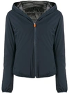 Save The Duck Hooded Jacket In Blue