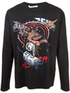 Givenchy Patchwork Longsleeved T In Black