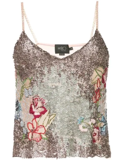 Patbo Glitter Detail Camisole Top In Pink