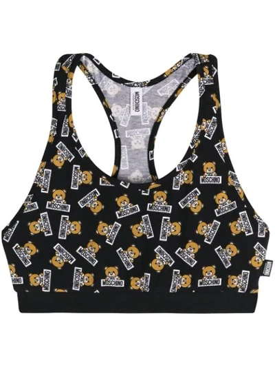 Shop Moschino Core Bear Sports Bra