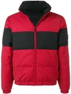 Z Zegna Reversible Puffer Jacket In Red