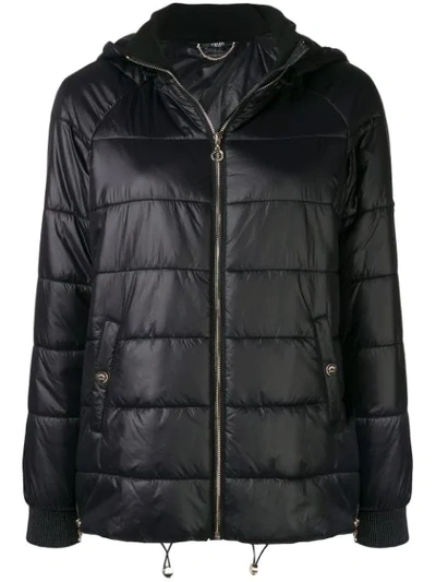 Liu •jo Hooded Puffer Jacket In Black