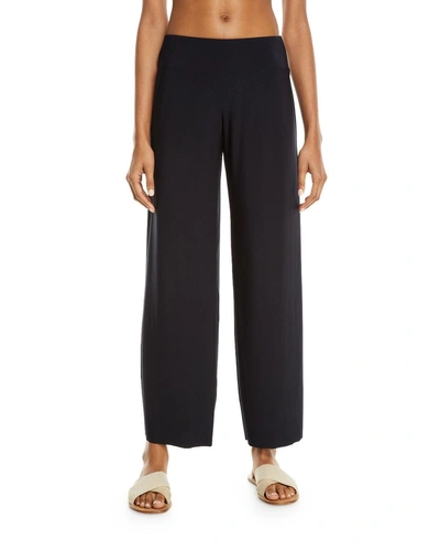 Magicsuit Cabana Jersey Straight-leg Coverup Pants In Black