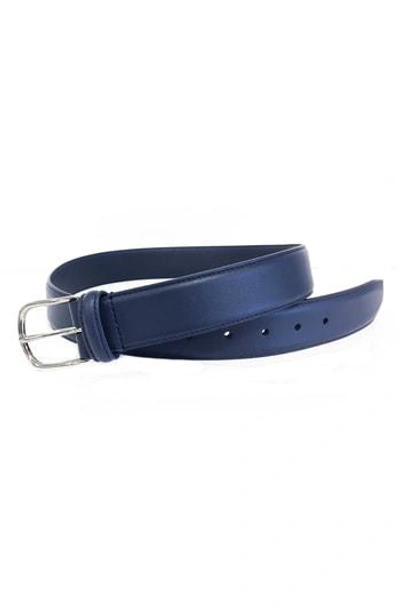 Anderson's Leather Belt In Navy