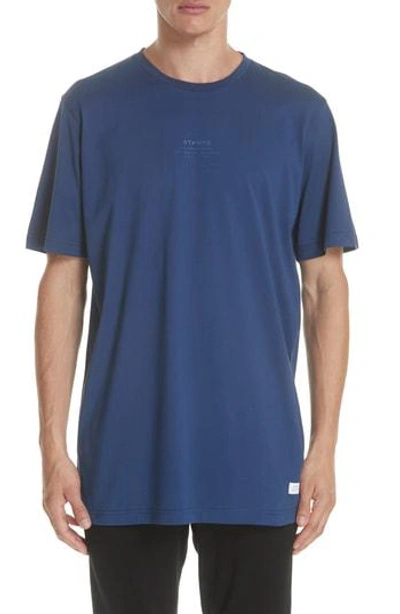 Stampd Stacked Stamp Graphic T-shirt In Dusty Blue