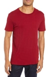Atm Anthony Thomas Melillo Slub Jersey Crewneck T-shirt In Red
