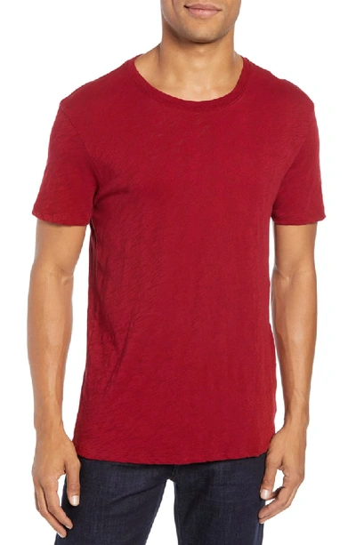 Atm Anthony Thomas Melillo Slub Jersey Crewneck T-shirt In Red