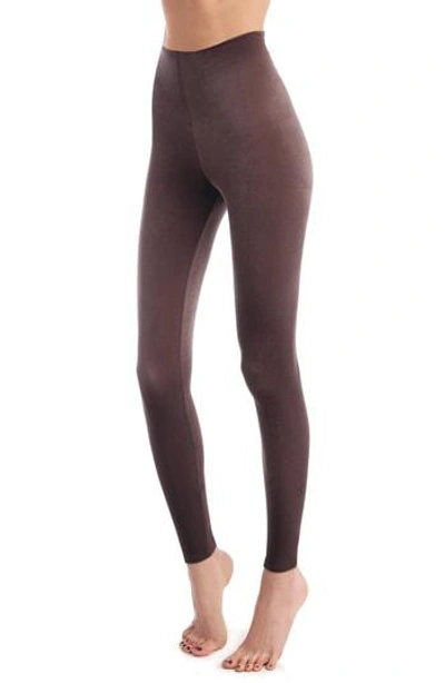 Commando Perfect Control Top Velvet Leggings In Seal