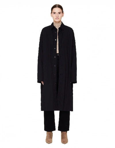 Yohji Yamamoto Black Double Layered Coat