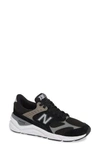 New Balance Women's X90 Re-constructed Lace-up Sneakers In Black/ Black