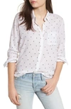 Rails Charli Shirt In Black Mini Sailboats