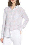 Rails Charli Shirt In White Blush Sky