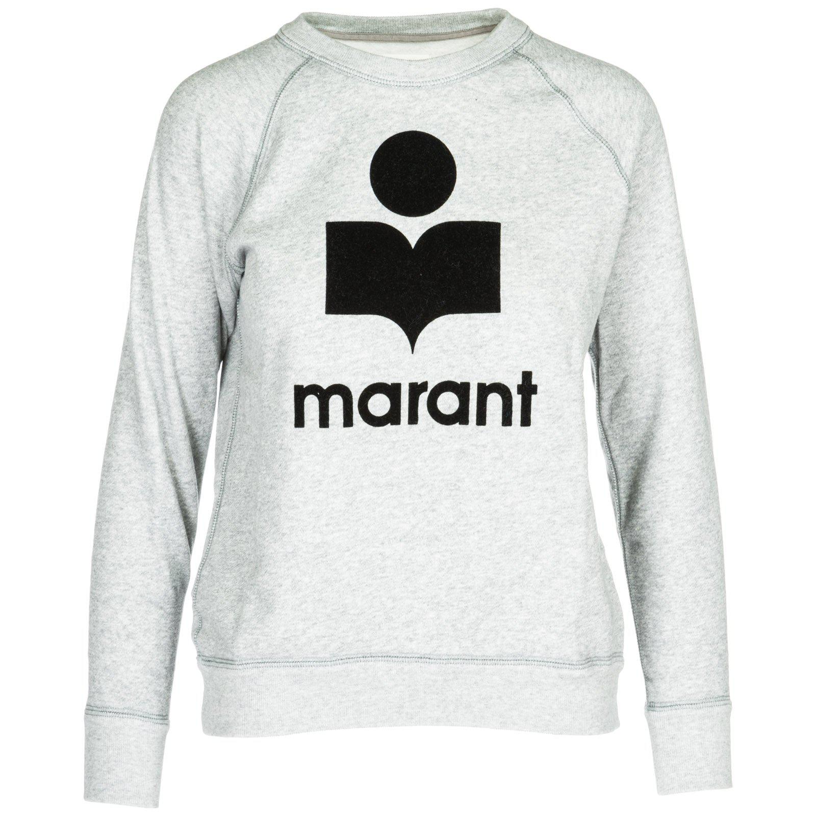 Isabel Marant Étoile Logo Sweatshirt In Grey | ModeSens