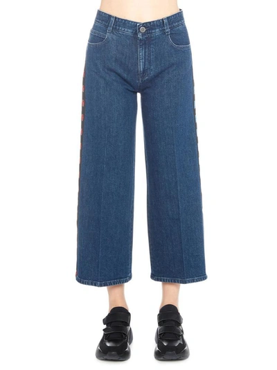 Stella Mccartney Cropped Straight Jeans In Blue