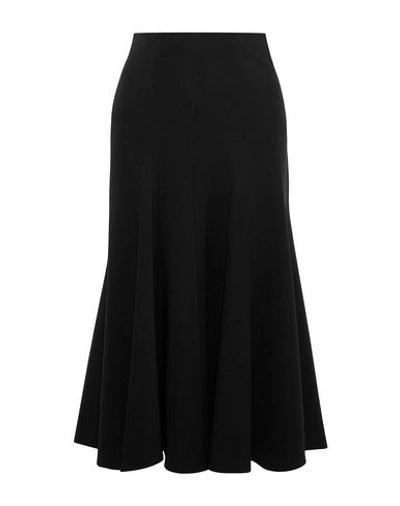 Derek Lam Moore Pleated Cady Midi Skirt In Black