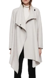 Allsaints City Monument Coat In Stone White