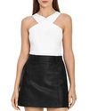 Reiss Milano Crisscross Top In White