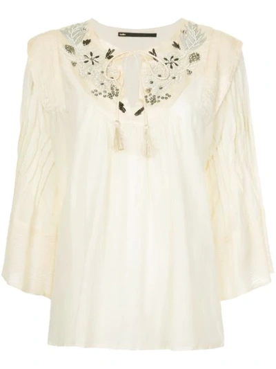 Muller Of Yoshiokubo Embroidery Blouse In White