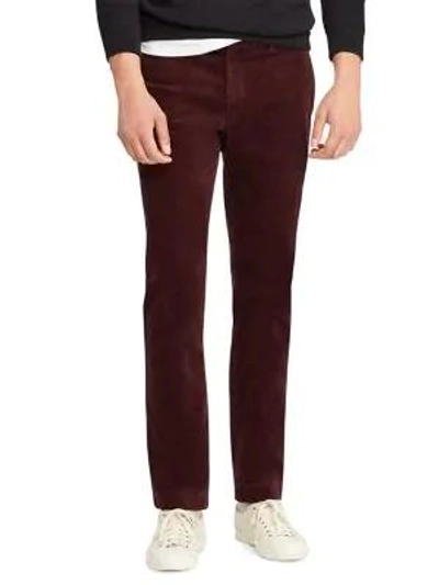 Polo Ralph Lauren Slim-fit Corduroy Pants In Red