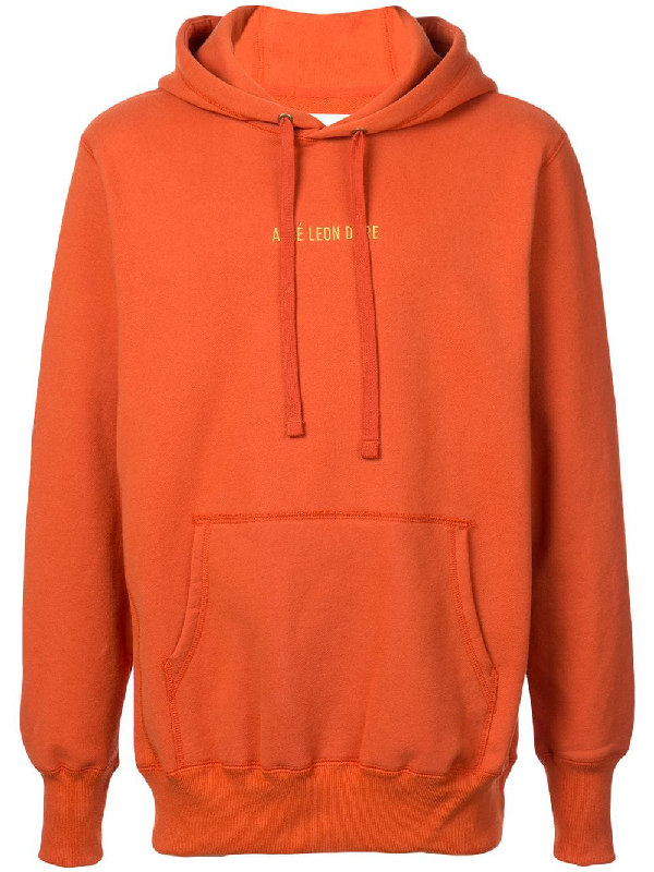 Aimé Leon Dore Kanga Hoodie Sweatshirt In Orange | ModeSens