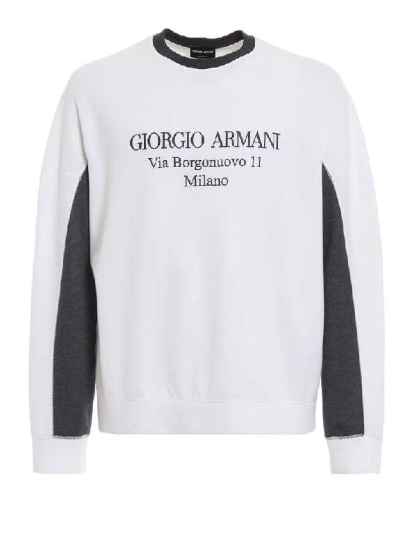 armani jumper white