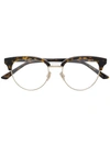 Dior Eyewear Montaigne 58 Glasses - Brown In Black