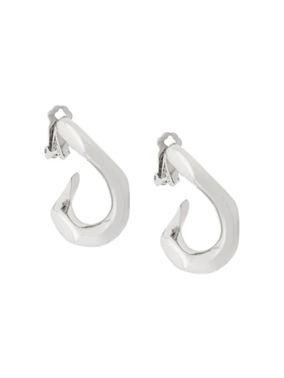 Annelise Michelson Small Broken Chain Earrings In Silver