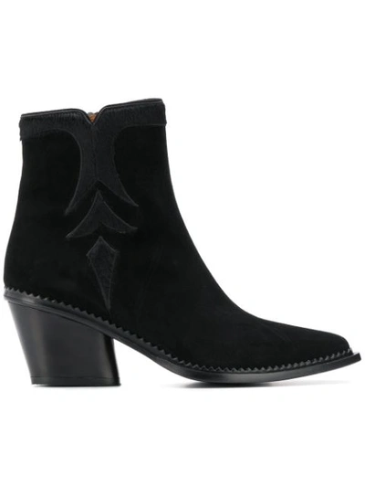 Sartore Classic Cowboy Boots In Black