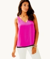 Lilly Pulitzer Florin Reversible Top In Bougainvillea Pink