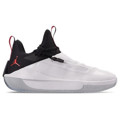 Nike Jordan Men's Air Jordan Jumpman Hustle Basketball Shoes, White - Size 10.5