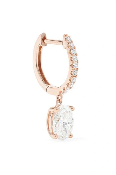 Anita Ko Huggie 18-karat Rose Gold Diamond Earring