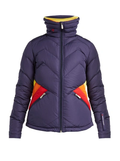 Perfect Moment Après Duvet Puffer Jacket In Blue