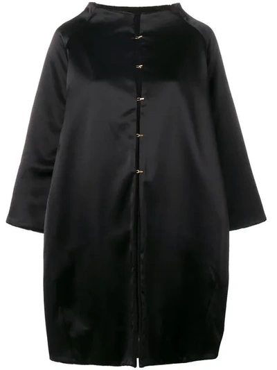 Gianluca Capannolo Monica Reversible Coat In Black