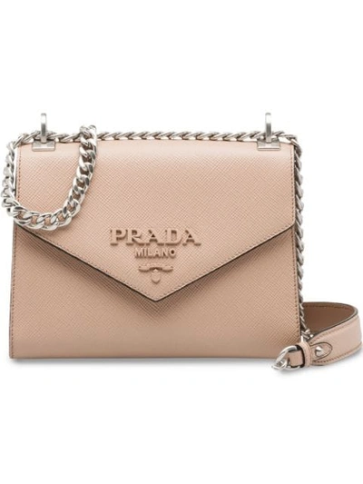 Prada Monochrome Envelope Crossbody Pink