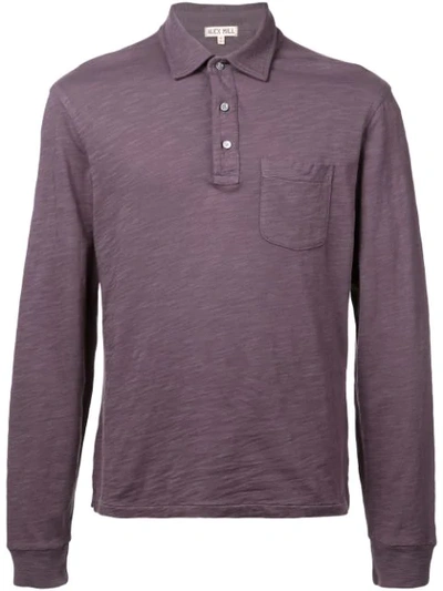 Alex Mill Rugby Polo Top In Purple