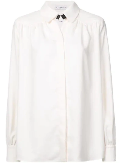 Altuzarra Tamar Choker Shirt In White